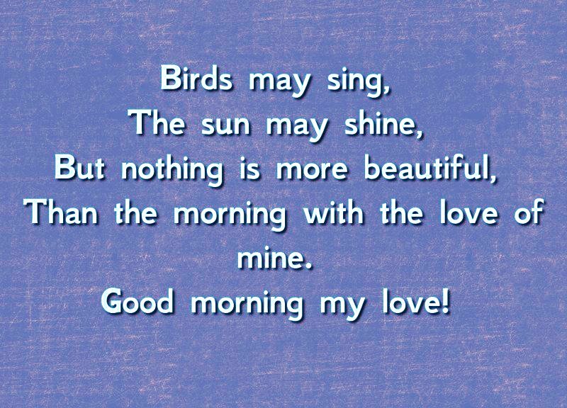 Birds May Sing The Sun May Shine